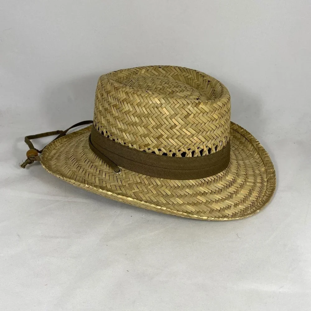 Dorfman Pacific Boater Style Straw Hat NWOT